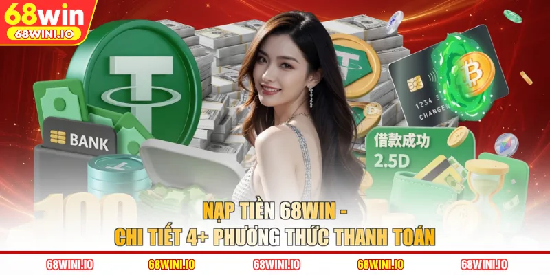 Nạp Tiền 68WIN - Chi Tiết 4 Phương Thức Thanh Toán