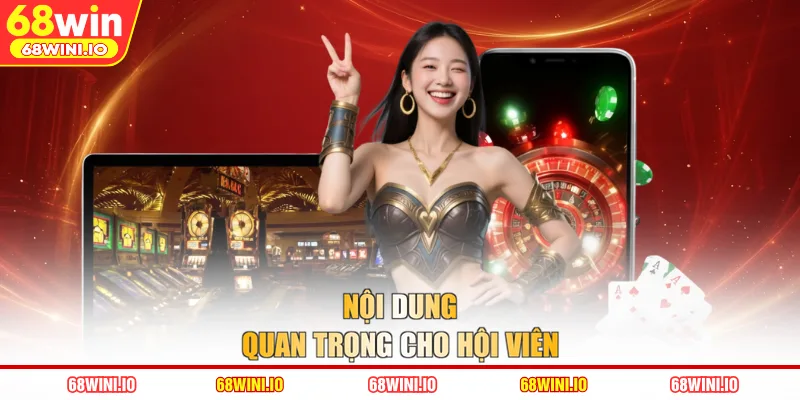 Nội dung quan trọng cho hội viên