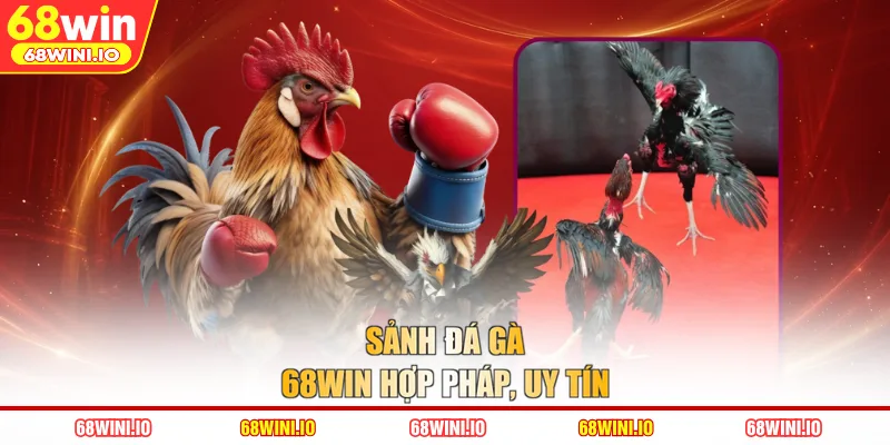 Sảnh đá gà 68WIN hợp pháp uy tín